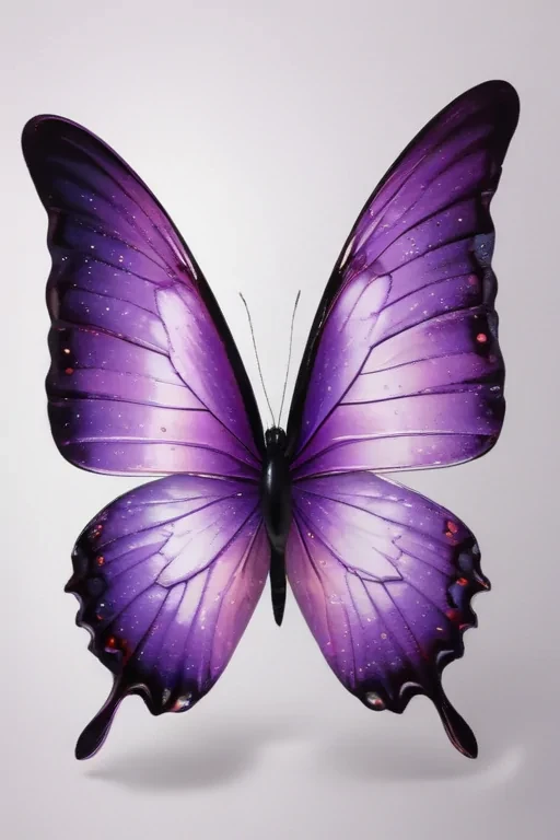 purple butterfly clipart
