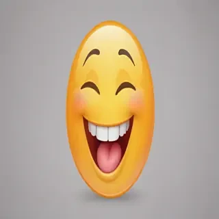 transparent laughing emoji