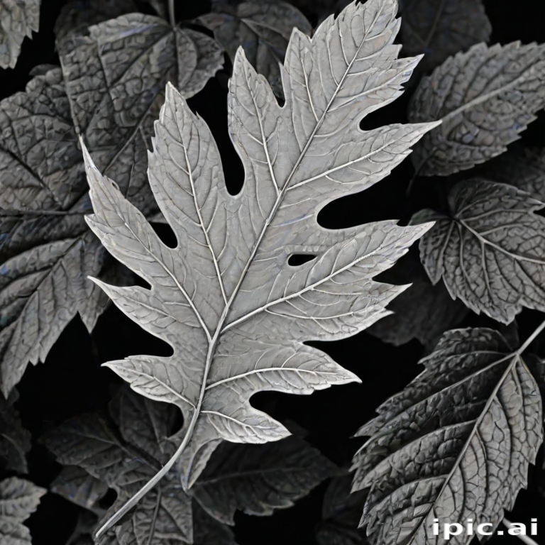 black and white clipart leaf