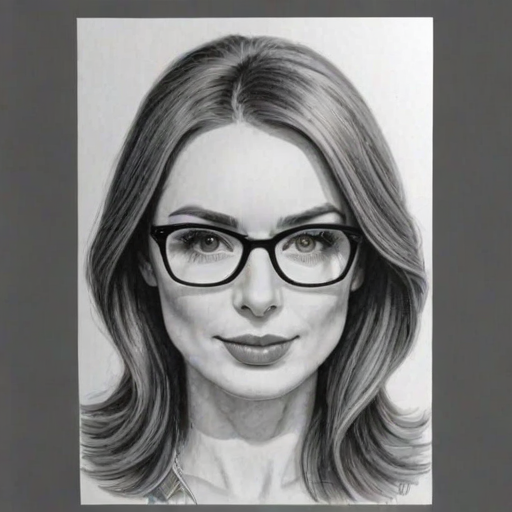 Dazzling Felicia Day, pencil sketch, portrait of Appealing woman 1973s in glasses, hair style beatnik, outline, clear lines, fine lines, 8k