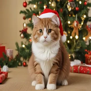 christmas images cats