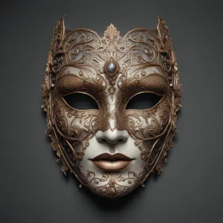 drawing of a mask