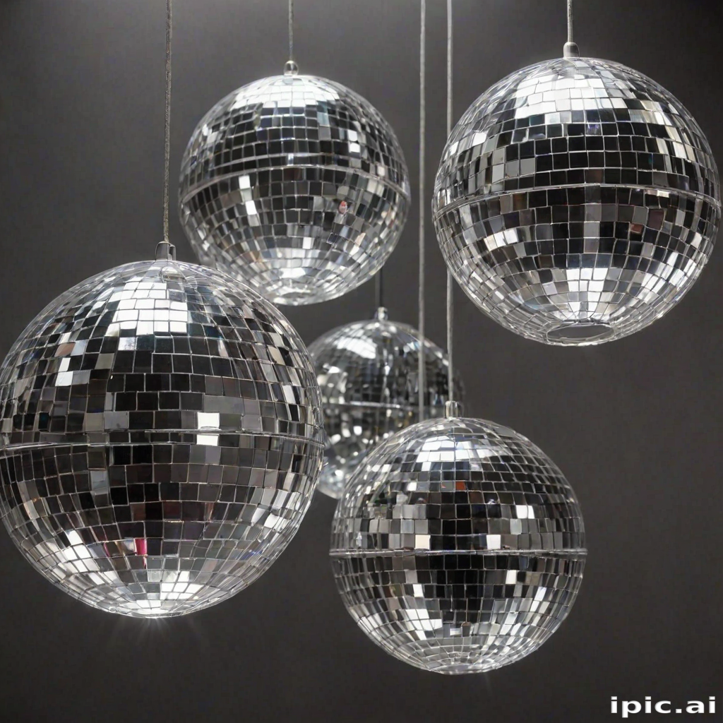 transparent disco balls
