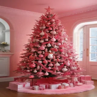 christmas wallpaper pink