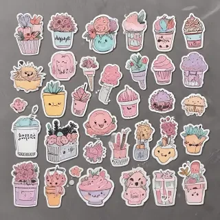 aesthetic stickers printable