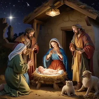 merry christmas nativity images free