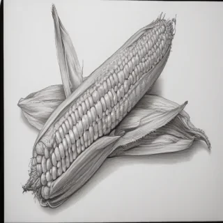 corn drawing