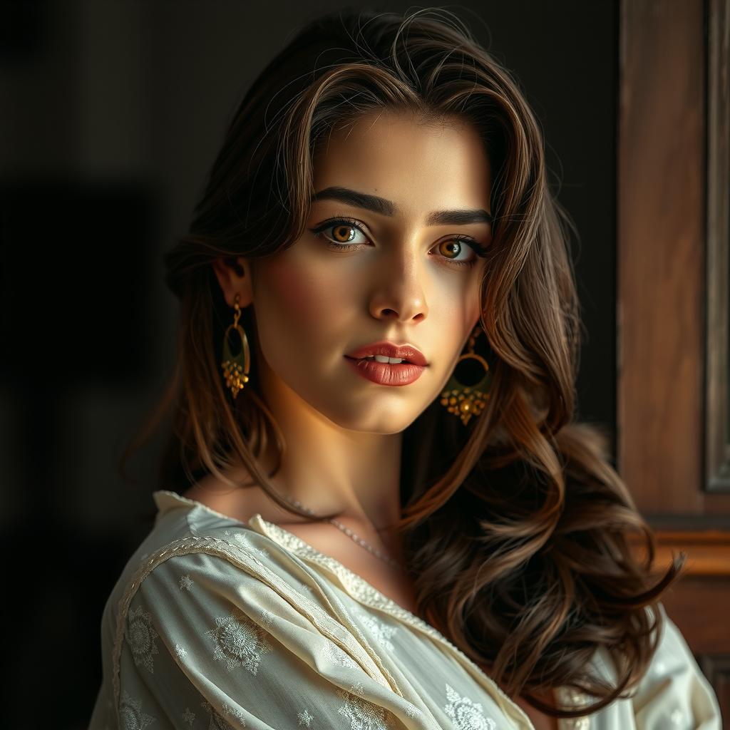 Portrait of a Brazilian woman in her 20s