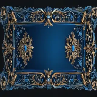 blue border png