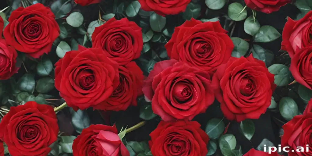 red roses aesthetic