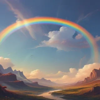 cute rainbow background