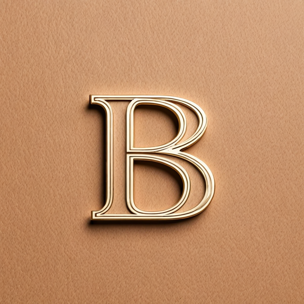 An elegant and elite letter B