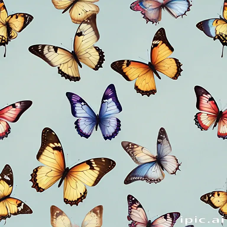 butterflies transparent