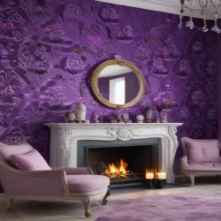 purple wallpaper with glitter