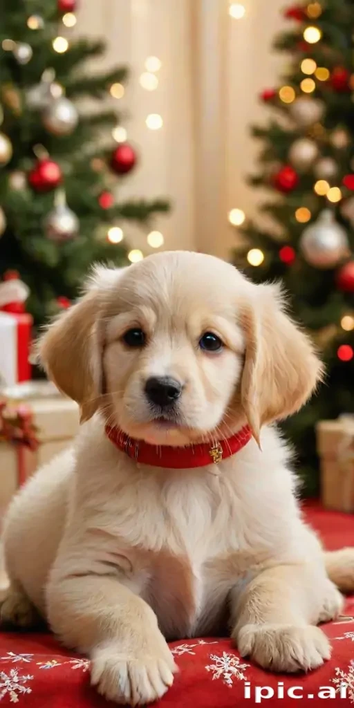 puppy christmas dog wallpaper