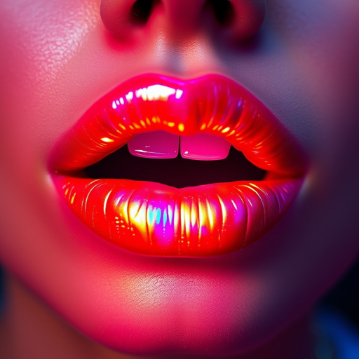 Innovative "Holographic Prism" lip topper creates a stunning rainbow effect on lips, with light-diffracting pigments for an eye-catching, futuristic appearance