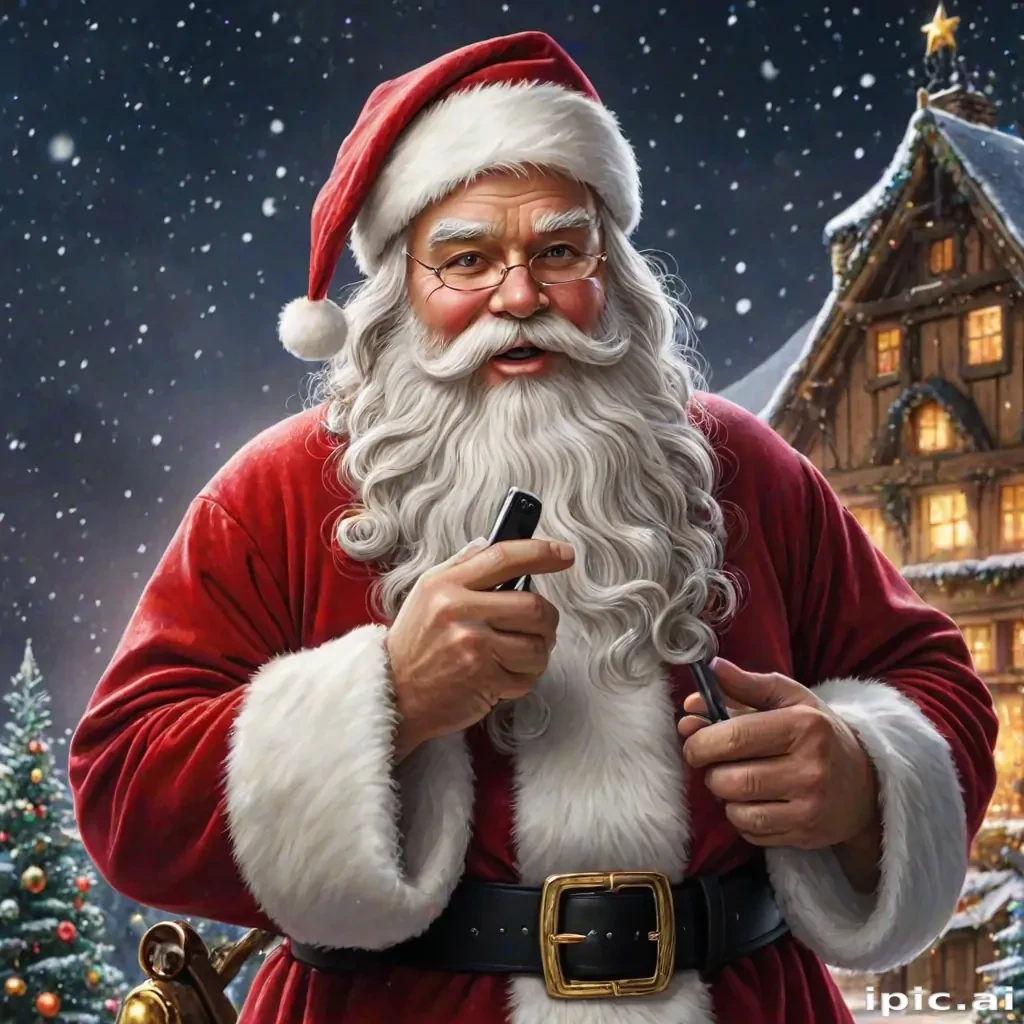 santa claus iphone wallpaper