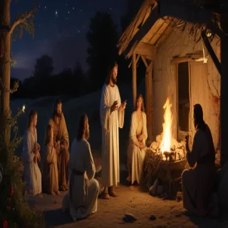 jesus at christmas images
