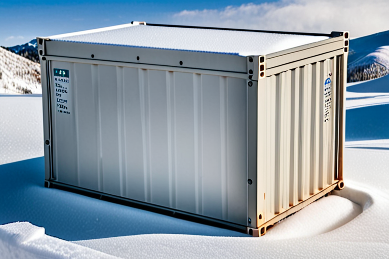 Shipping Container Snow Machine container or box used to collect snow ,modern shape