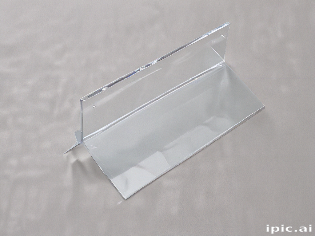 Transparent Acrylic Stand for Displaying Signs or Menu Cards Effectively