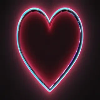 neon heart png