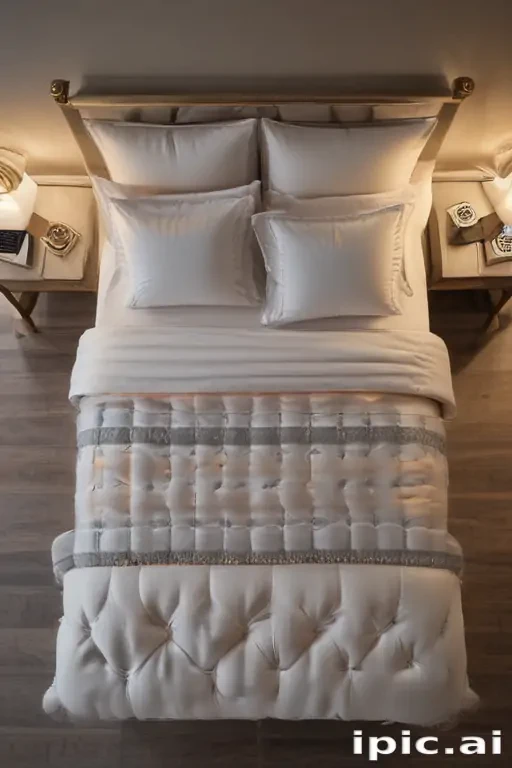 bed top view