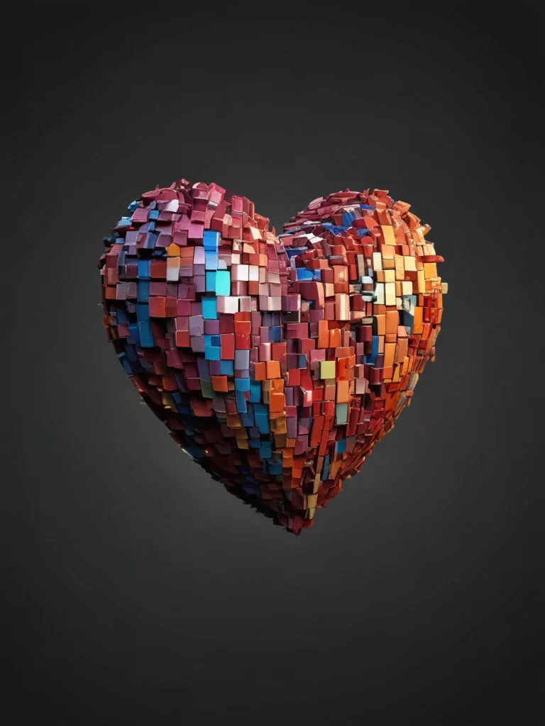 pixelated heart png