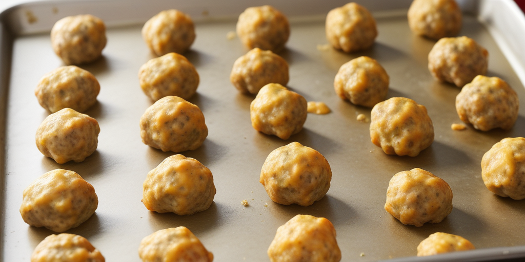 sausage balls made with pancake mix