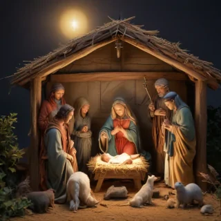 free christmas nativity scene