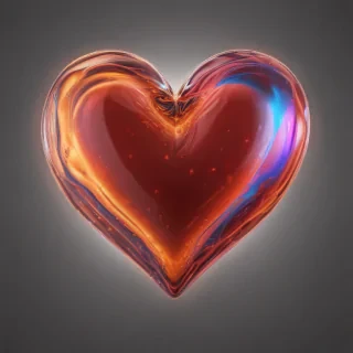 glow heart png