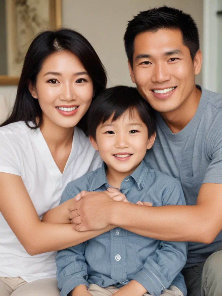 free use asian family
