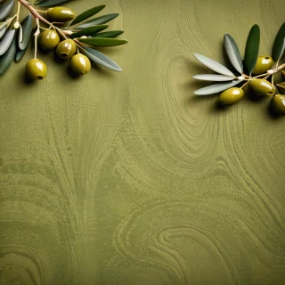 olive green background
