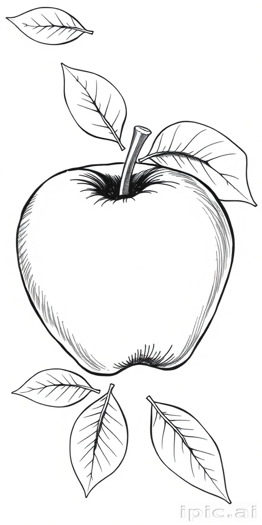 drawings of apples