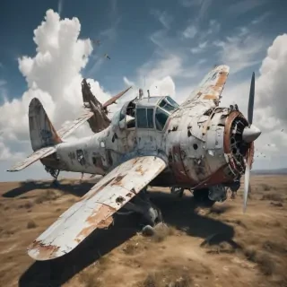crashed plane png