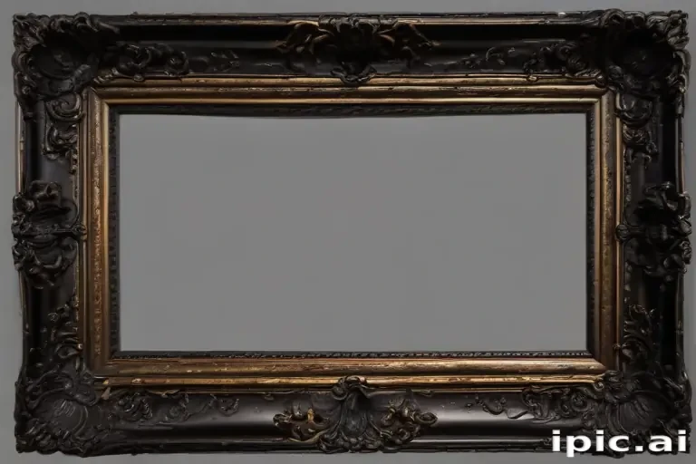 black picture frame png
