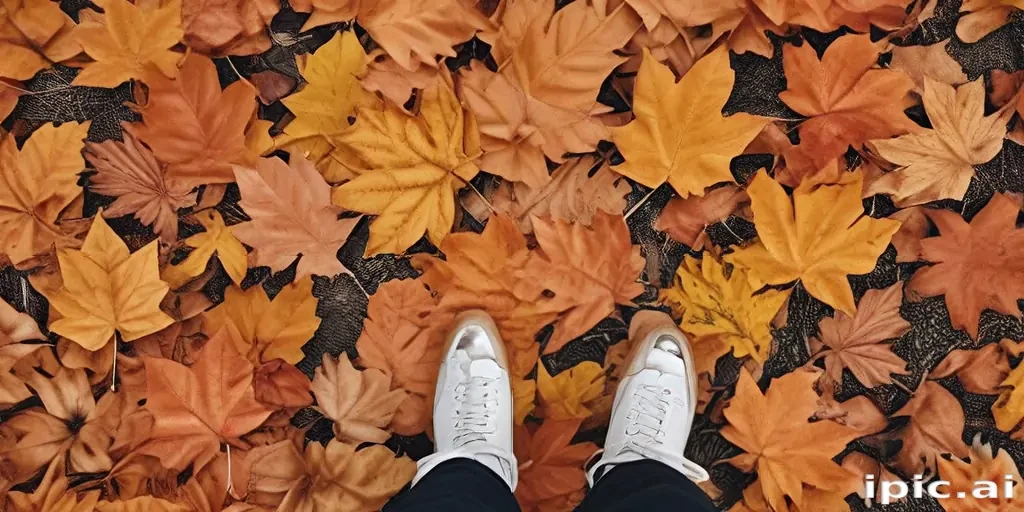 fall leaves aesthetic