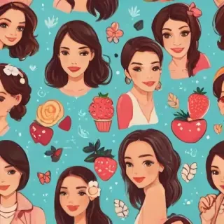 cute women background