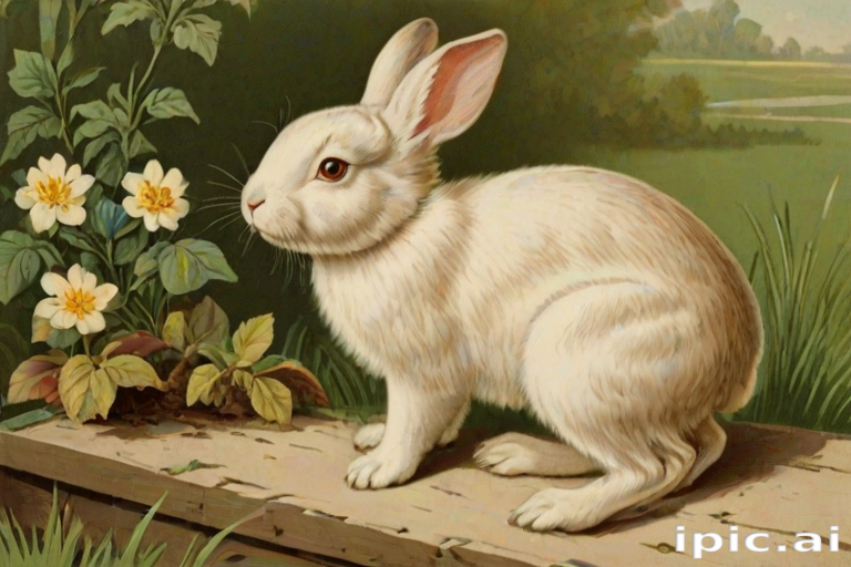 vintage rabbit images