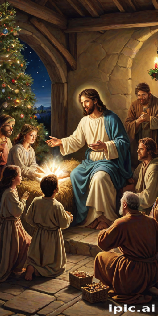 jesus at christmas images