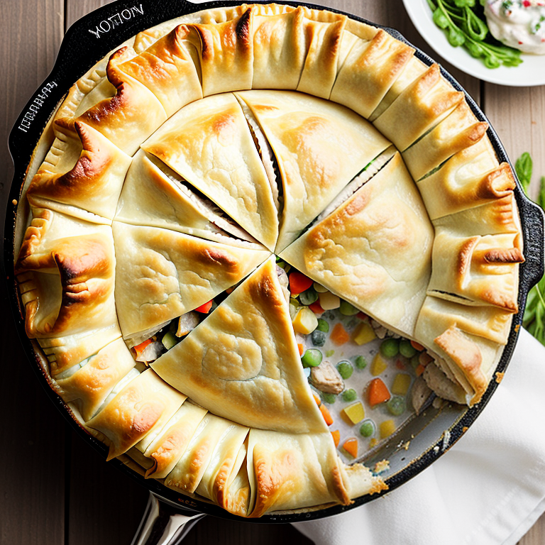 chicken pot pie with filo dough