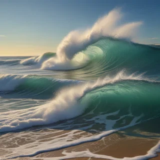 waves transparent