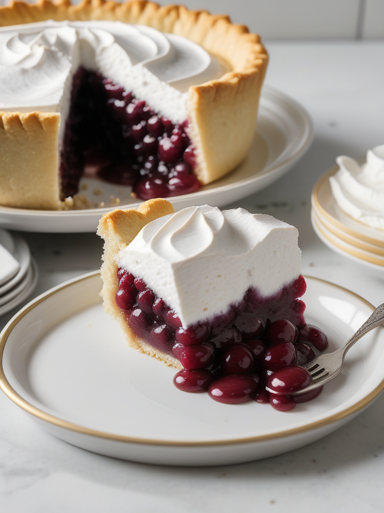 pie filling and angel food cake