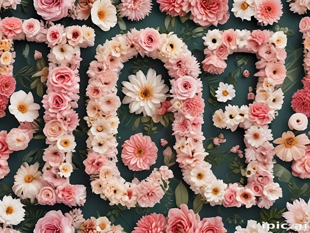floral letters