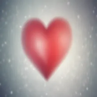 blurred heart