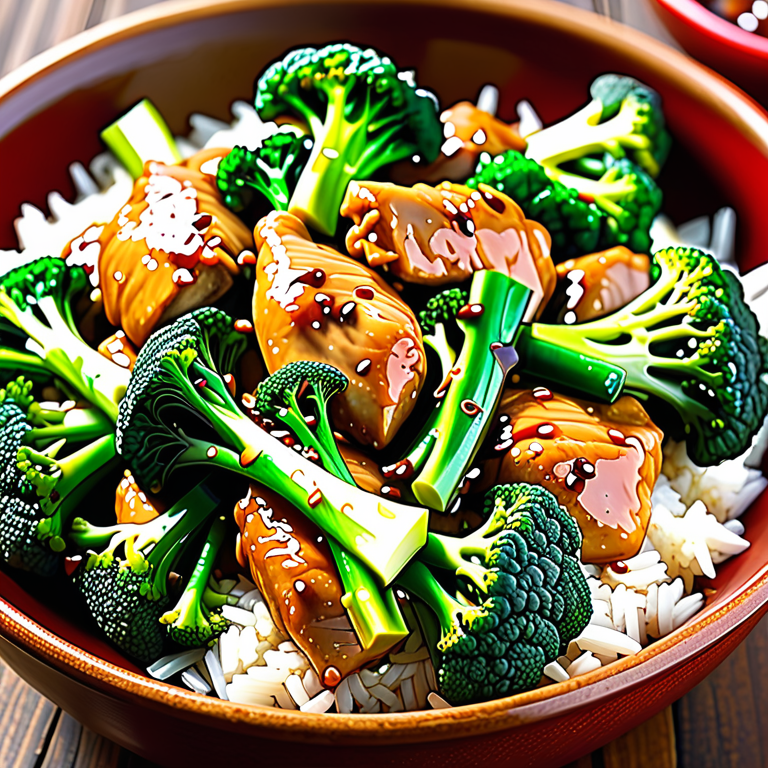 chinese chicken and broccoli nutrition information