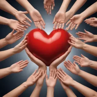 heart hands clipart
