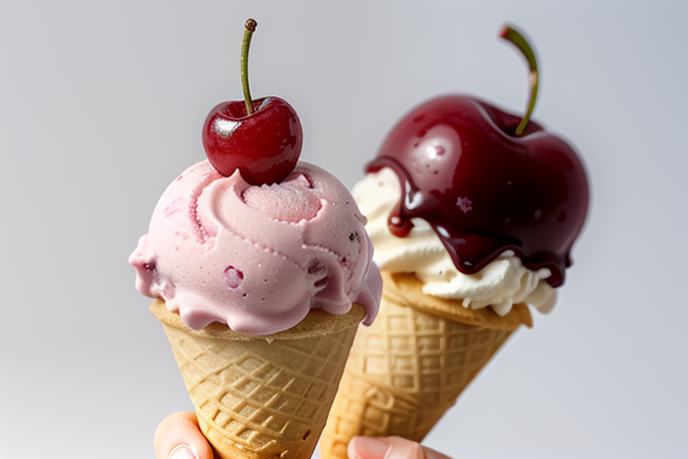 cherry on top of ice cream