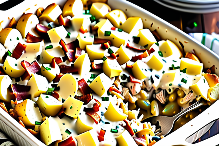 chicken bacon ranch casserole with potatoes