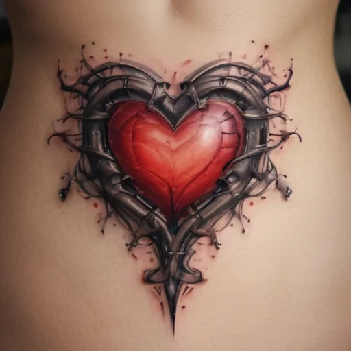 heart tattoo png