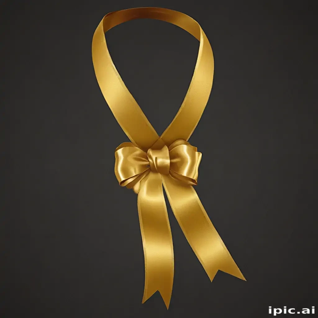 gold ribbon clipart
